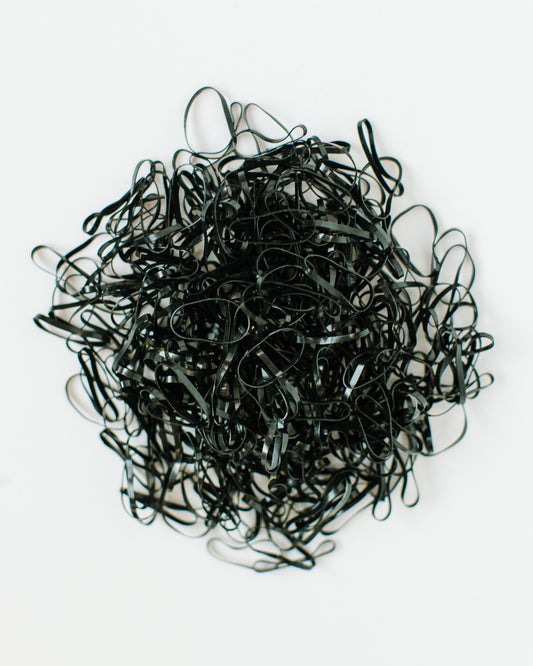 Black Plastic Elastics